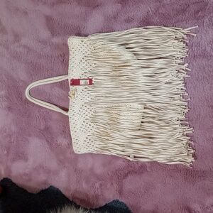 Vintage Fringe Target Boho Bag Purse